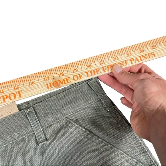 NWT Carhartt Men’s Green Duck Work Dungaree Pants B11 MOS Size 42x32 (41x32) - Picture 8 of 11